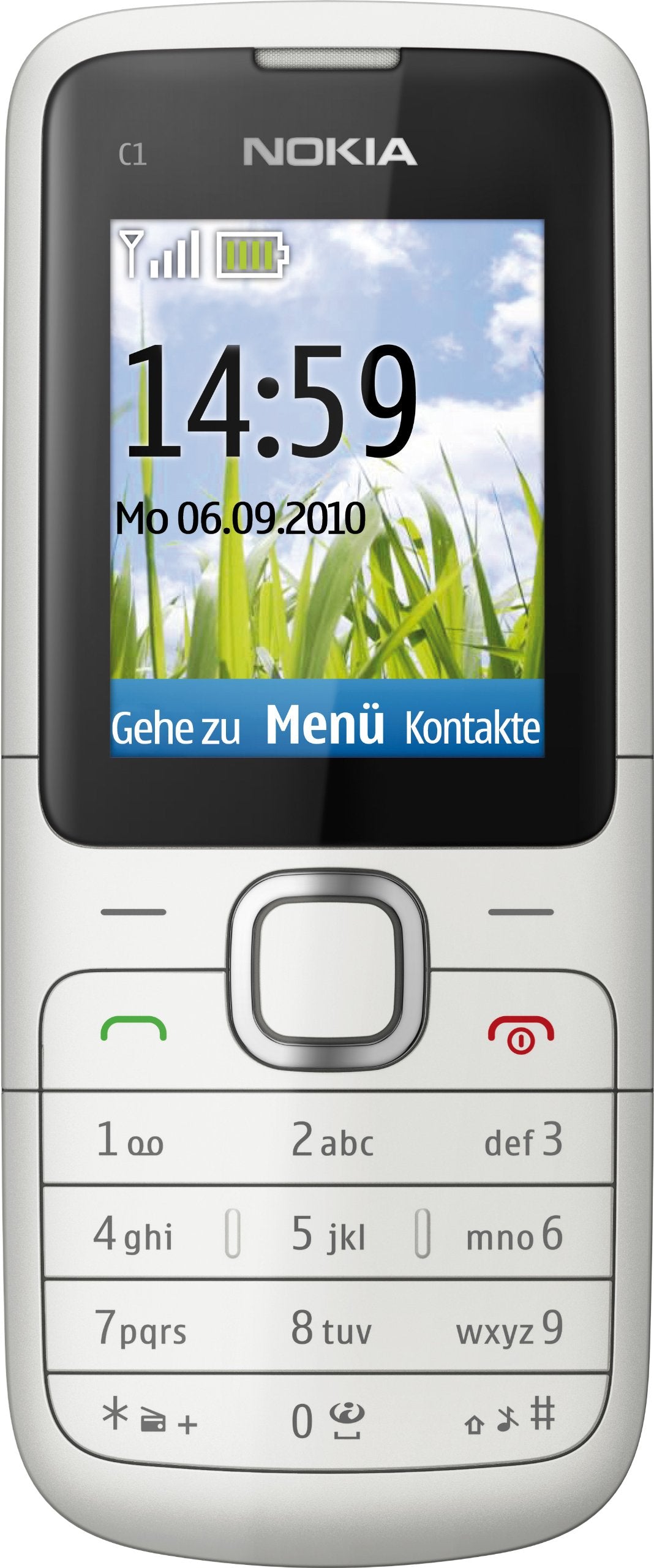 Nokia C1-01 Handy (Ohne Branding, 4,6 cm (1,8 Zoll) Display, VGA Kamera) warm grey, warm grey