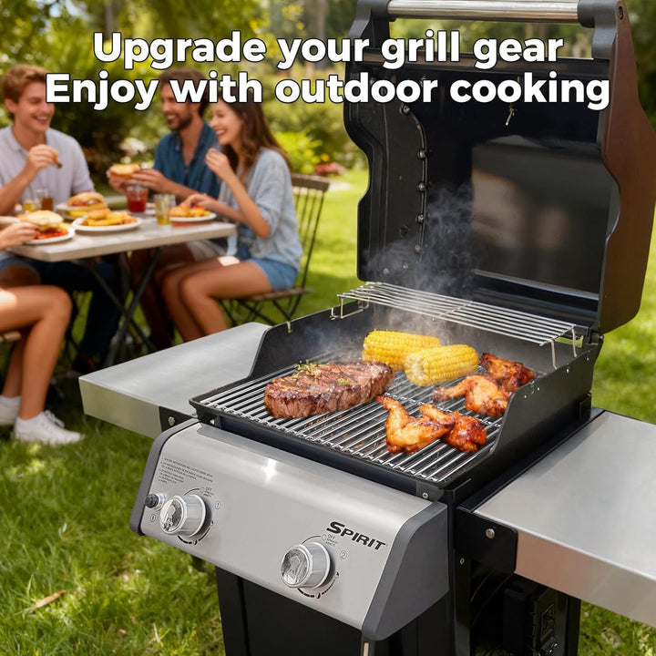 Grillroste Edelstahl für Weber Spirit 200 und Spirit II 200 Serie, 44,5 cm, passend für Spirit E210