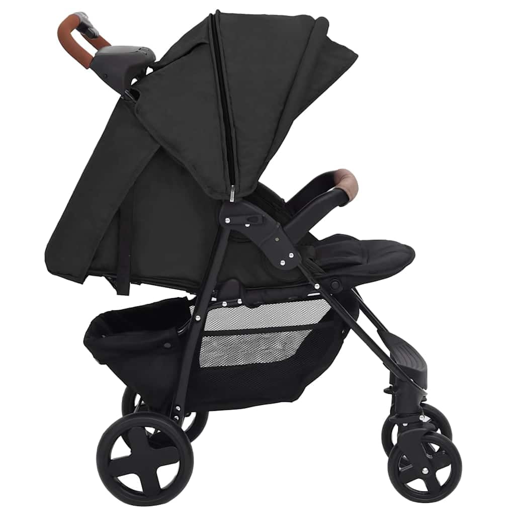 vidaXL Kinderwagen 2-in-1 Klappbar Kombikinderwagen Kinder Baby Buggy Sportwagen Reisebuggy Babywage