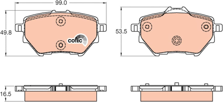 Lucas Engines GDB2036 Belagsatz Cirtroen