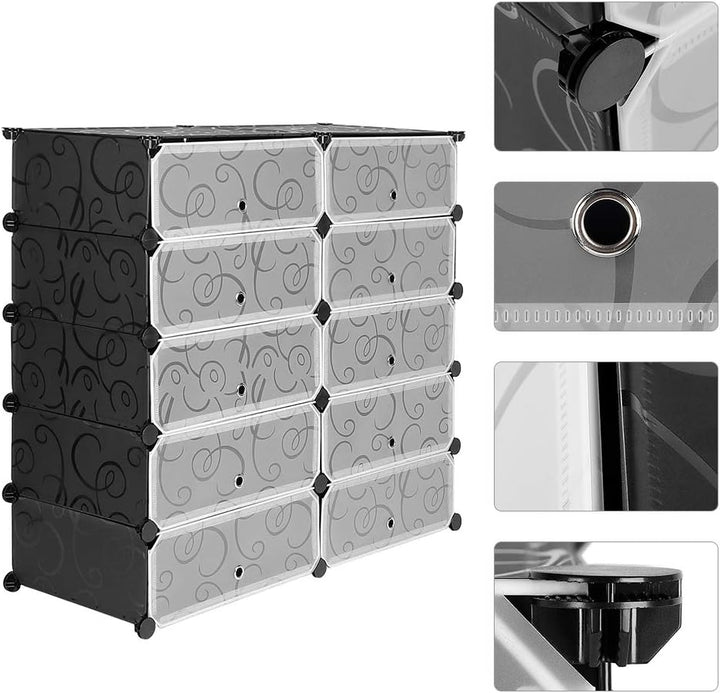 MUPAI Kleiderschrank, praktisch und anpassbar, kompakter Schrank für persönliche Gegenstände, Kleidu