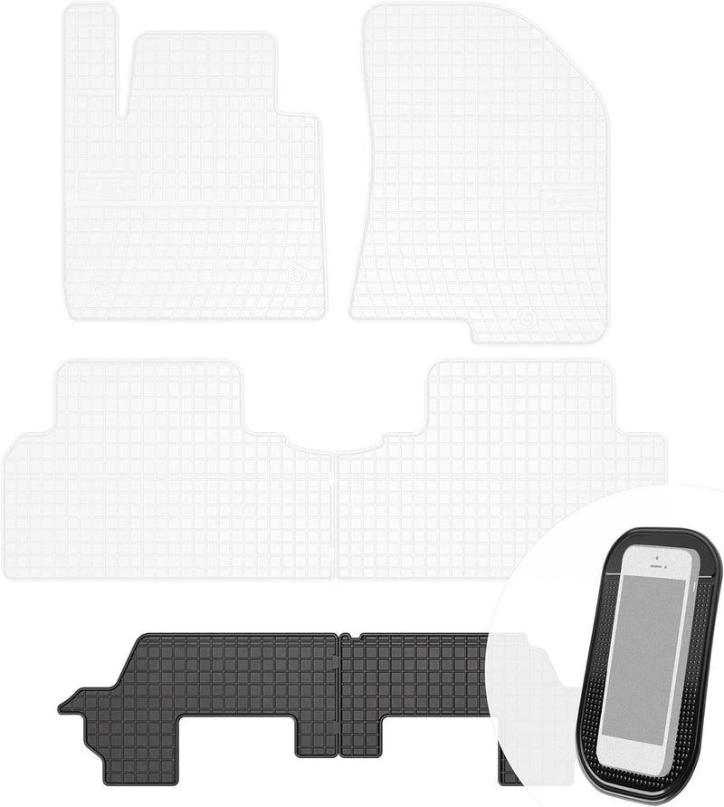 Gummimatten Auto Fussmatten Gummi Automatten Passgenau 2-teilig Set - passend für Kia Carens IV ab 2