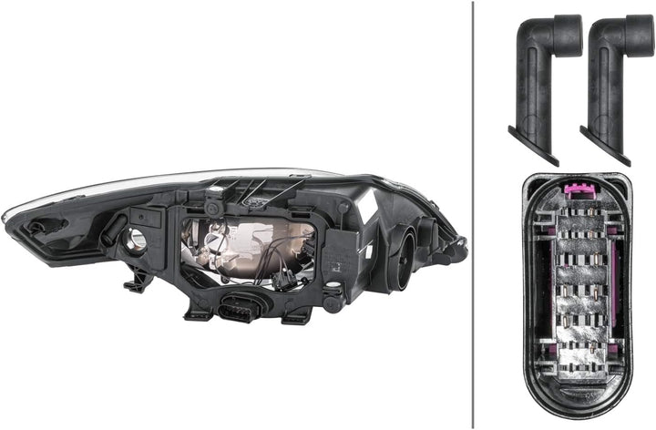 HELLA 1EB 354 996-011 Halogen-Hauptscheinwerfer - links - für u.a. Ford Mondeo IV Turnier (Ba7) Link