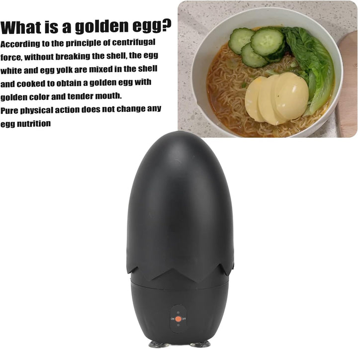 Elektrischer Egg Scrambler, Golden Egg Shaker Schneebesen Egg Spinner Egg Dotter Mixer Golden Egg Ma