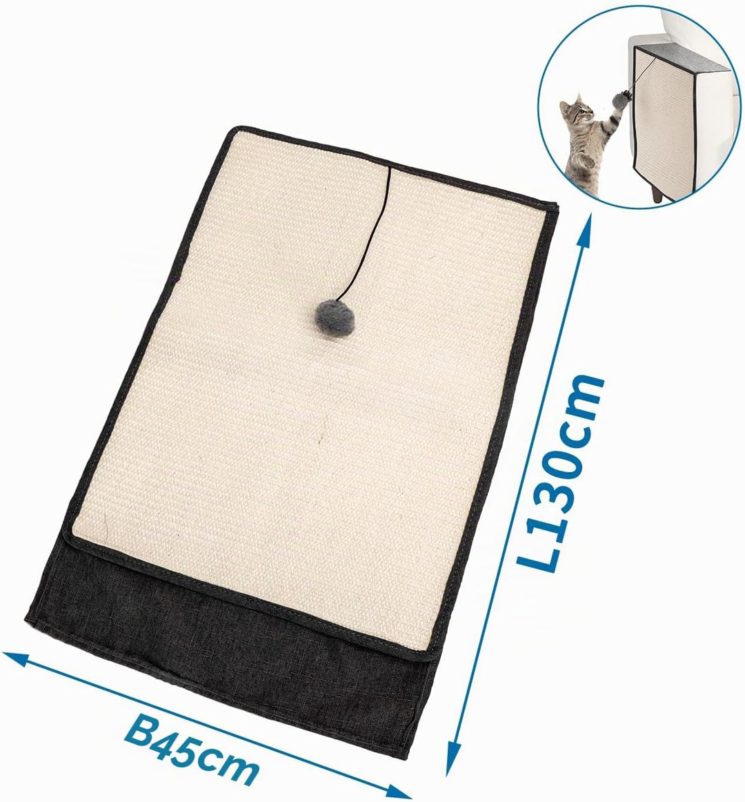 Nobleza 2* Katzen Kratzmatte Kratzschutz Sofa, Sisal Kratzteppich für Katze, Sessel Couch Katzenkrat