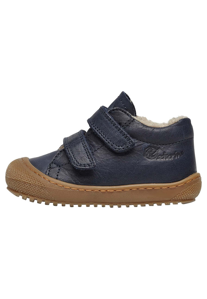 Naturino Racoon VL-Lauflernschuhe mit Wollfutter 18 EU Blau, 18 EU Blau