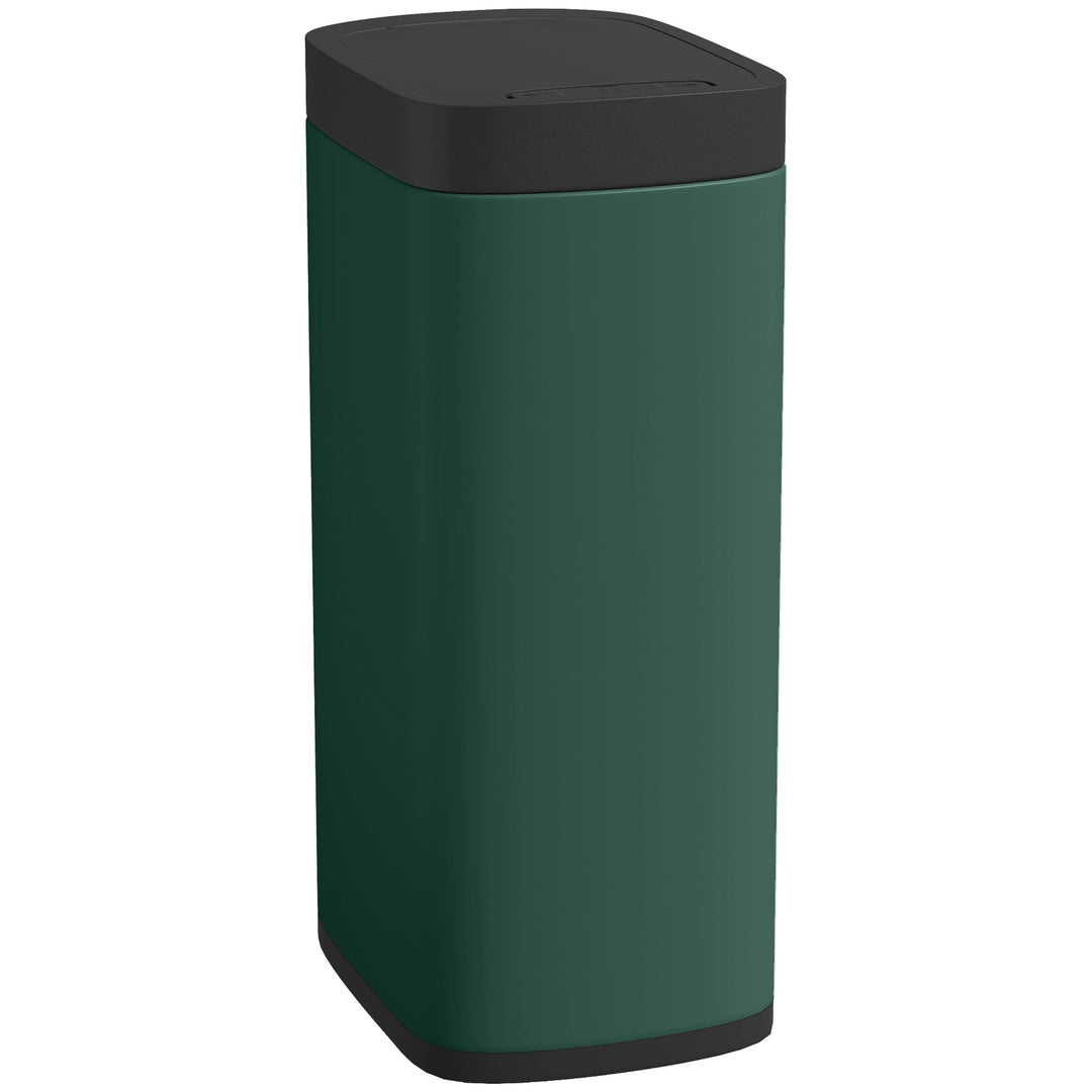 HOMCOM 50L Sensor-Mülleimer Berührungslos Küchenmülleimer Dunkelgrün, Dunkelgrün