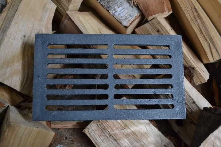SEZAM 26,5 x 15,5 cm Gussrost Ofenrost Ascherost Kaminrost passend Kaminofen Tafelrost Rost Ofengitt