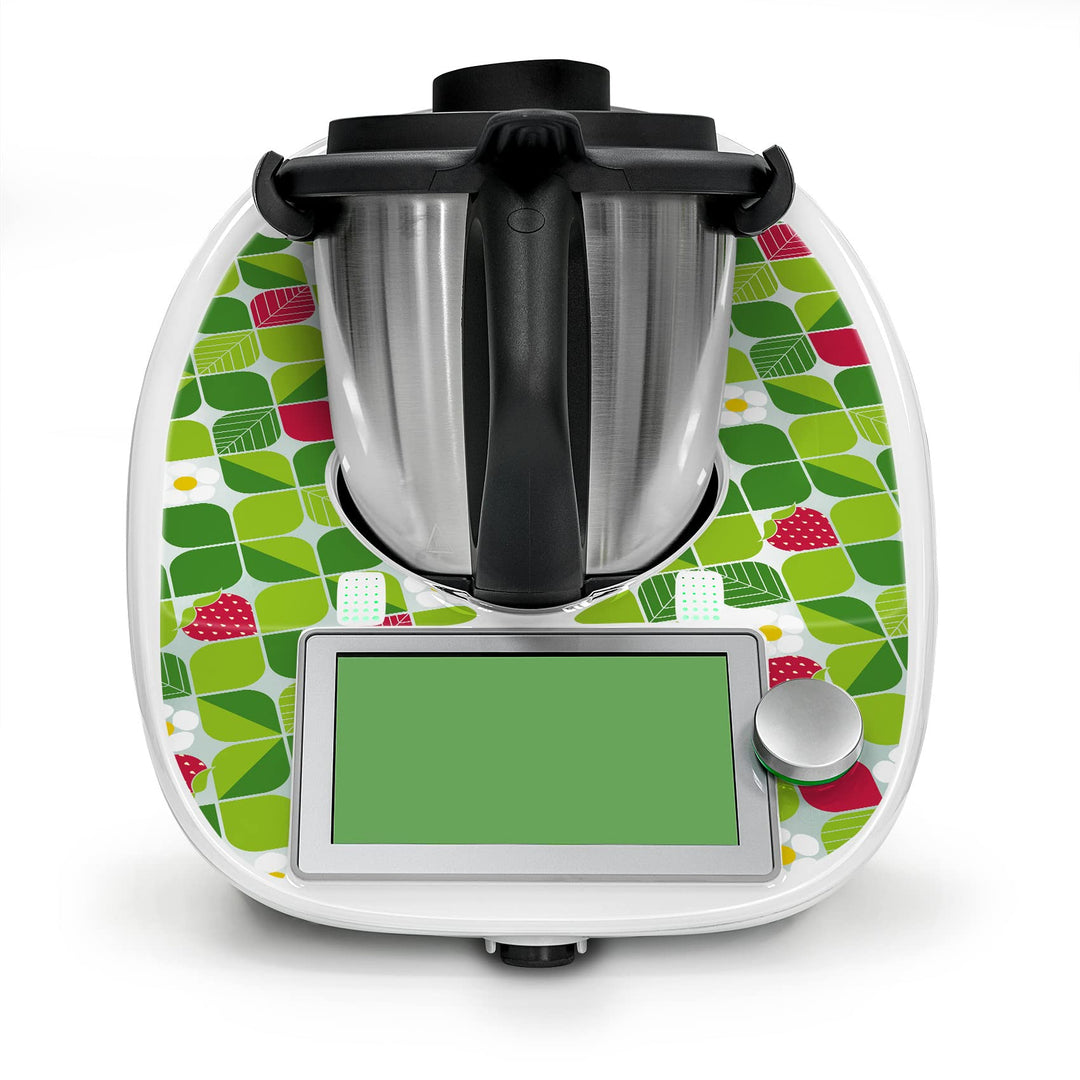 Deko Schutz Aufkleber kompatibel mit Küchenmaschine Thermomix TM6 Design Sticker Klebefolie Zubehör