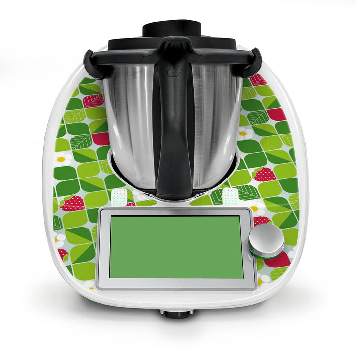 Deko Schutz Aufkleber kompatibel mit Küchenmaschine Thermomix TM6 Design Sticker Klebefolie Zubehör