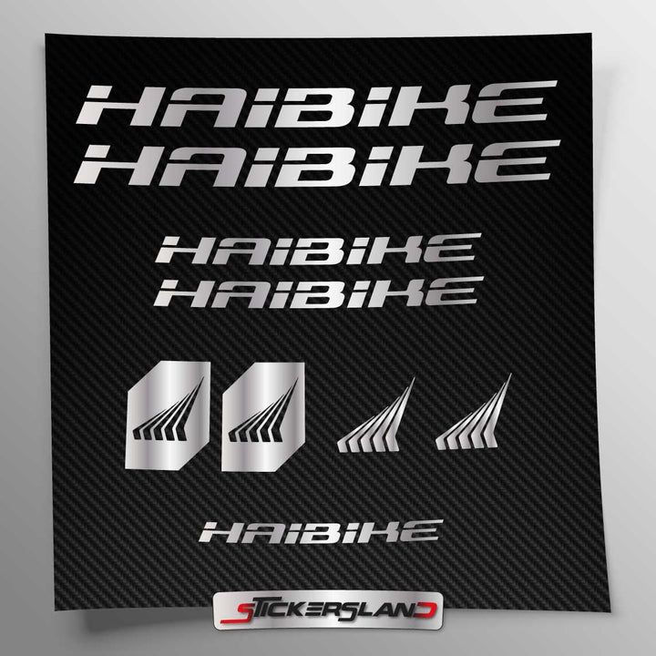 Aufkleber-Set kompatibel mit Rahmen MTB Mountainbike und Helm | Decals Aufkleber für Fahrrad Schrift