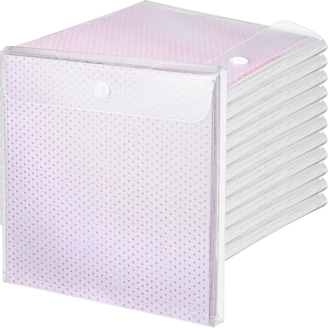 36 Stück 30.5x30.5 cm Scrapbook-Papier-Organizer Top Loading Kunststoff Papierhalter Bastelpapier Au