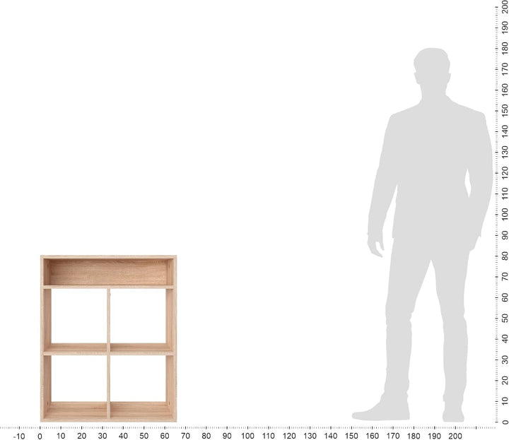 KOMTO Regal Sonoma Eiche - Bücherregal Standregal Würfelregal Büroregal 65,8 х 30,7 х 80,4 cm Bücher