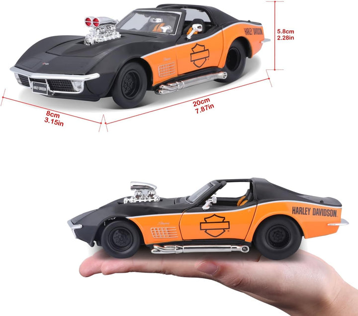 Bauer Spielwaren 532193 Maisto Harley-Davidson 1970 Chevy Corvette Druckguss-Fahrzeug Chevrolet Mode