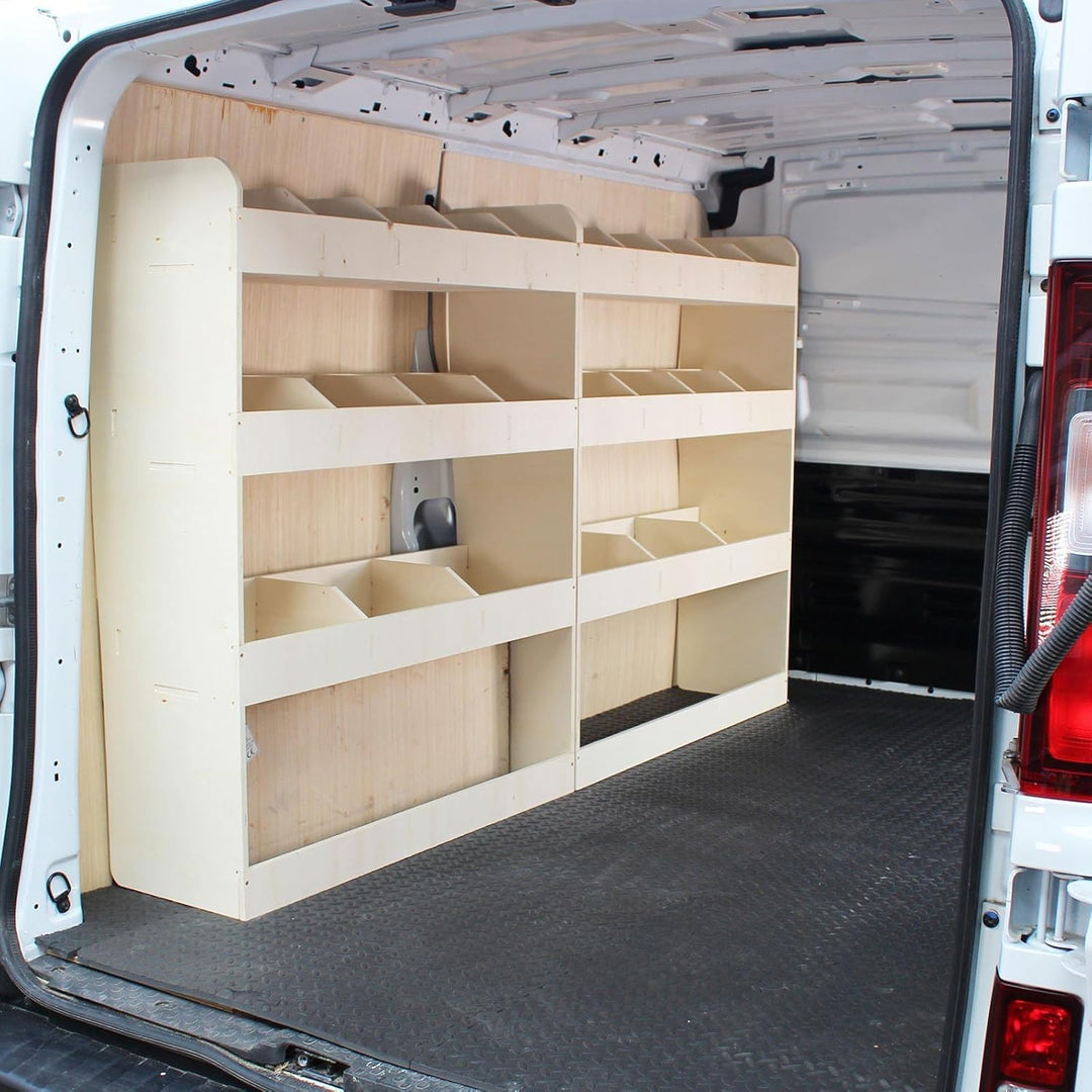 VANIFY - Kompatibel mit Renault TRAFIC L1 2015+ Fahrzeugeinrichtung Fahrzeugregale, komplette Fahrer