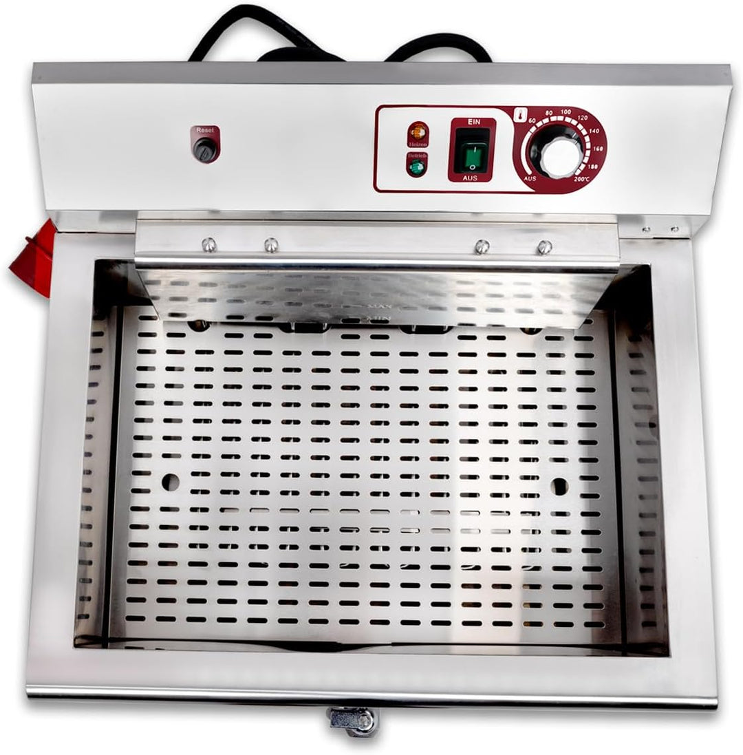 Beeketal 'BWF-200P' Profi Gastronomie Kaltzonen Fritteuse/Fettbackgerät mit seitlichem Abtropfgitter