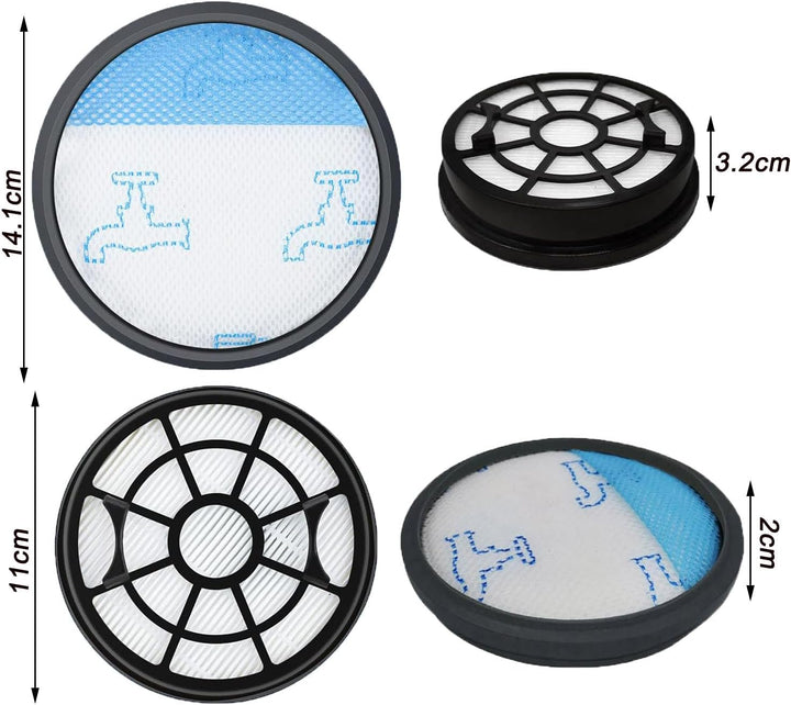 2 Stück HEPA Filter Set für Rowenta Swift Power Cyclonic RO29xx Staubsauger Filter RO2910EA RO2913EA