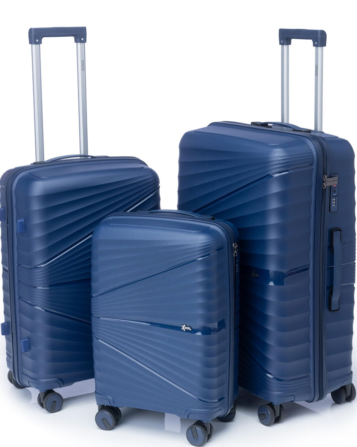 Xonic® Hartschalenkoffer Set für Set - Bruchsicherer Rollkoffer Polypropylen mit 360° Doppelrollen &
