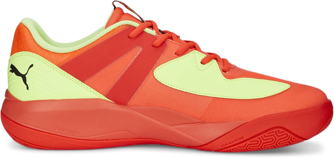 PUMA Herren Eliminate Pro Ii Hallenturnschuh 44 EU Red Blast Fast Yellow Puma Black, 44 EU Red Blast