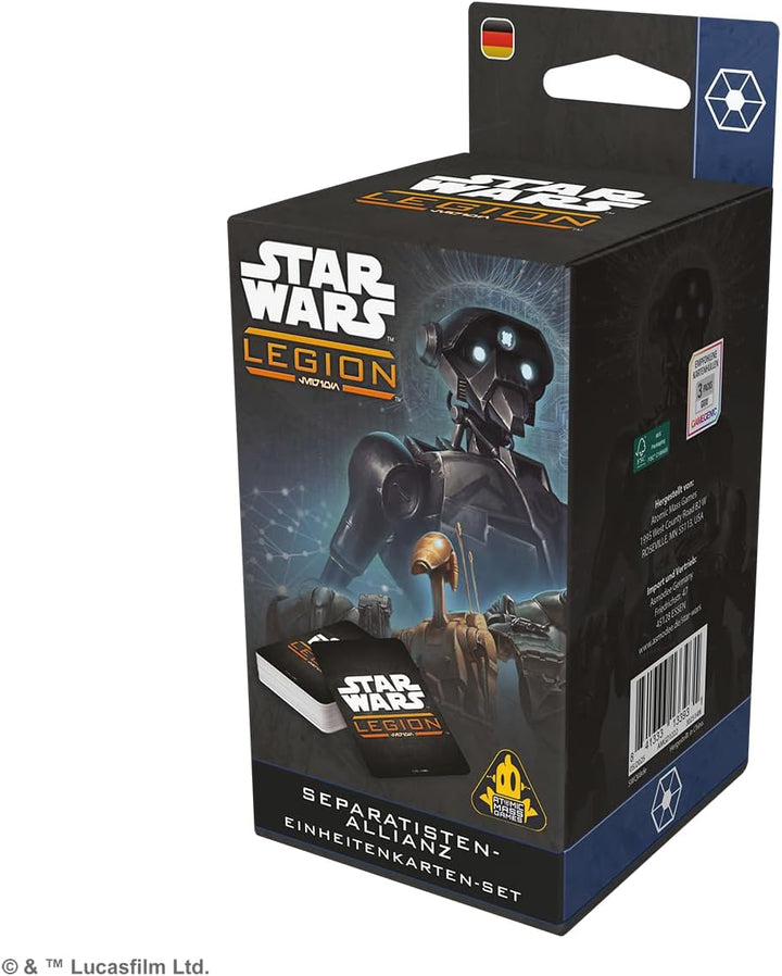 Asmodee, Star Wars: Legion – Separatisten-Allianz Einheitenkarten-Set, Atomic Mass Games, Erweiterun