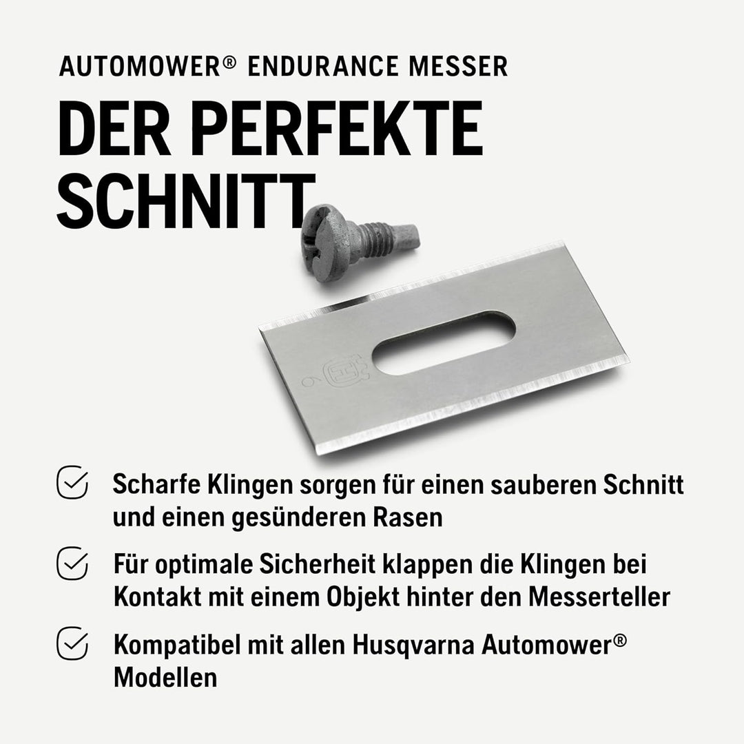 Original Husqvarna Automower Messer Endurance 45 Stück (mit Langloch)