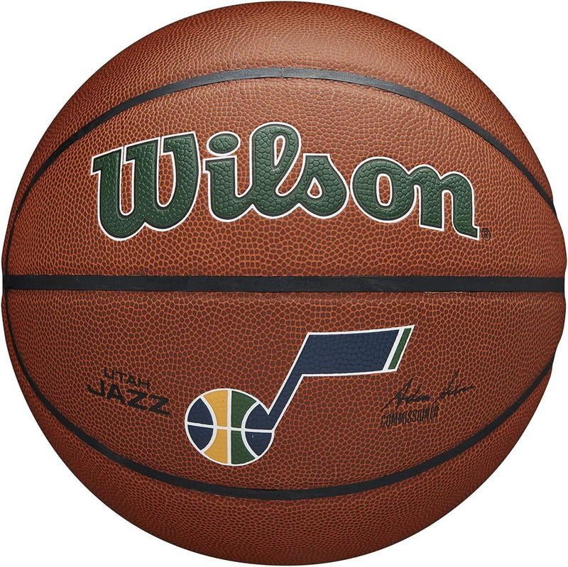 Wilson Unisex-Adult NBA Team Composite Basketball 7 Utah Jazz, 7 Utah Jazz