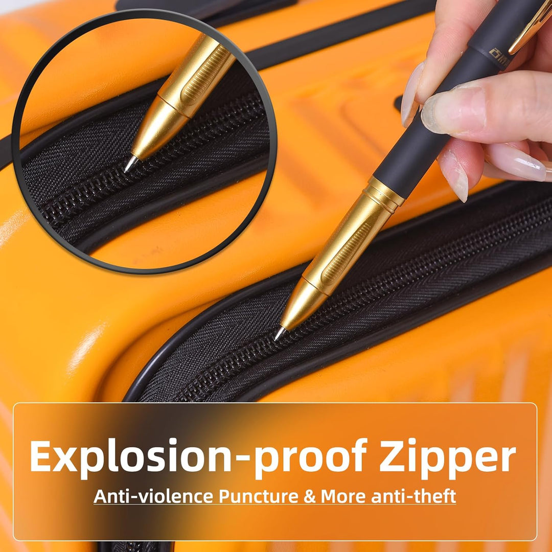 TydeCkare 29 Zoll 40 * 37 * 77 cm, 113 l, aufgegebenes Aluminiumgepäck mit seitlicher Öffnung, 360°-