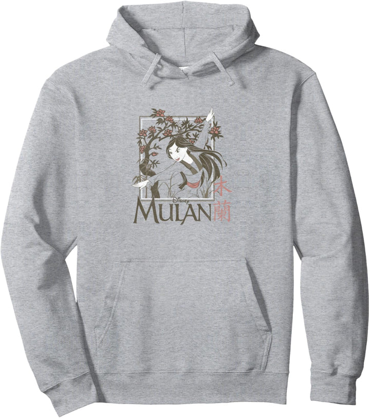 Disney Mulan Floral Square Portrait Pullover Hoodie
