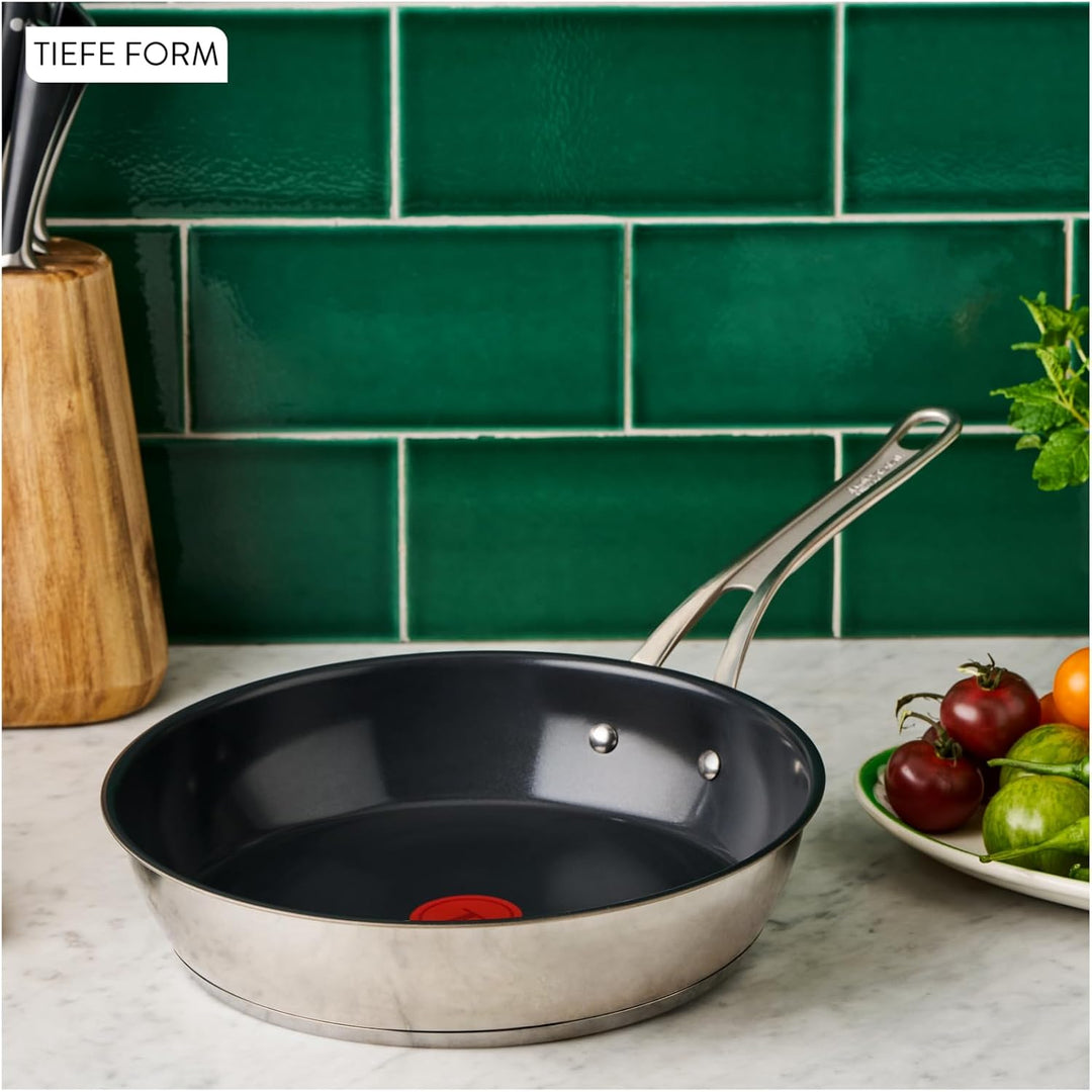 Jamie Oliver by Tefal Classic Cook Bratpfanne 24 cm, inkl. Pfannenschoner, antihaftbeschichtete Kera