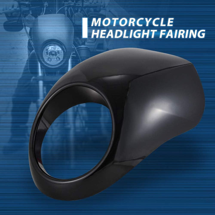 KaTur Motorrad-Scheinwerferverkleidung für Frontscheinwerfer, mit Gabelhalterung für Harley-Davidson