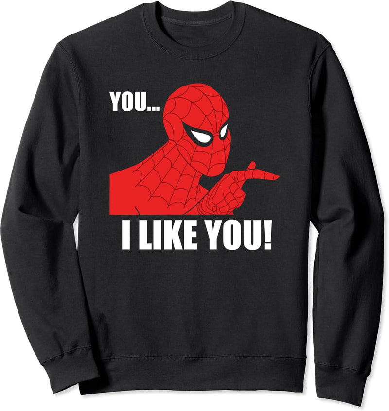 Marvel Spider-Man You I Like You Retro 1960s Sweatshirt