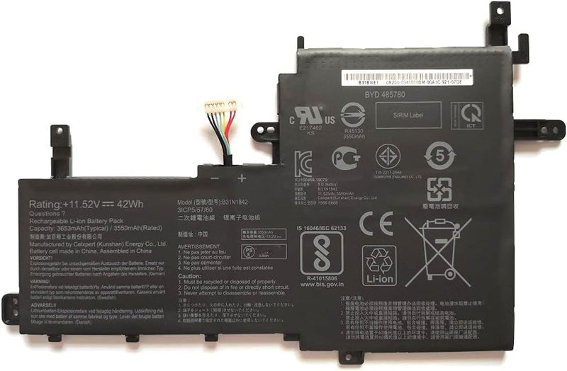 7XINbox 11,52V 42Wh B31N1842 0B200-03440000 Laptop Akku kompatibel mit ASUS VivoBook K531FA K531FL S