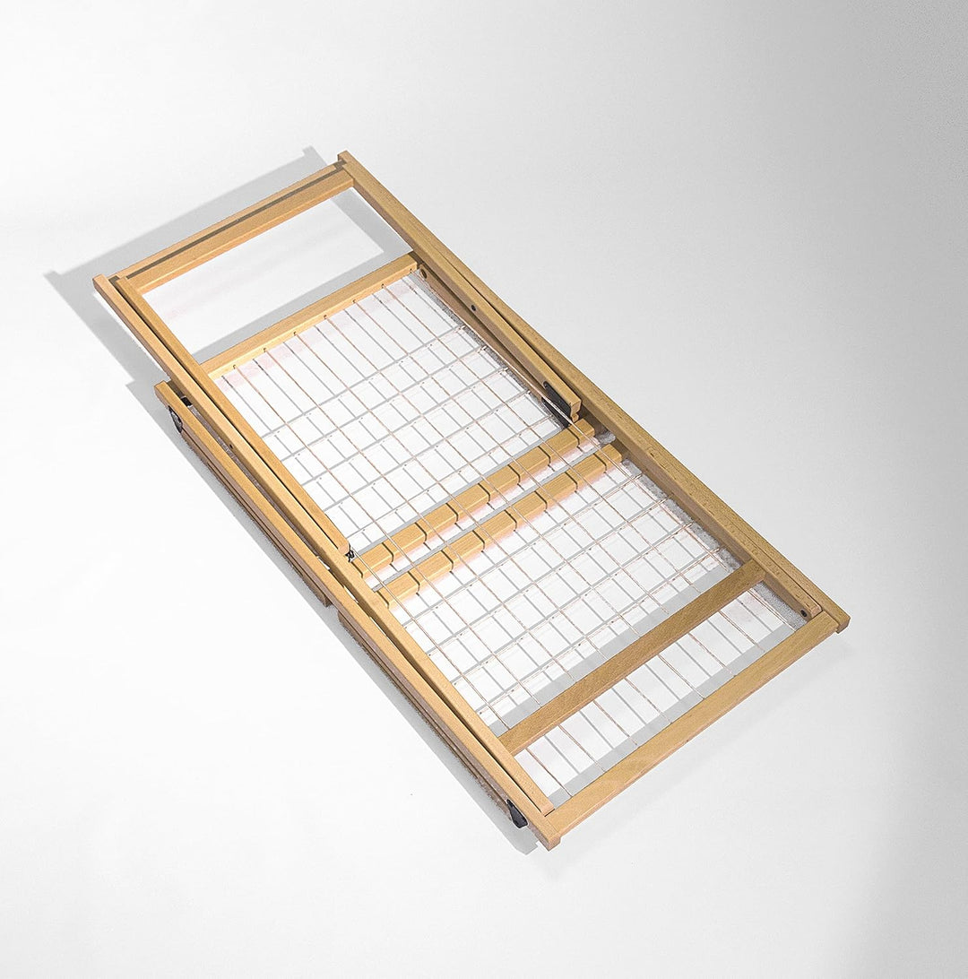 del Fabbro 3020 Wäscheständer zusammenklappbar, Buche Natur lackiert,