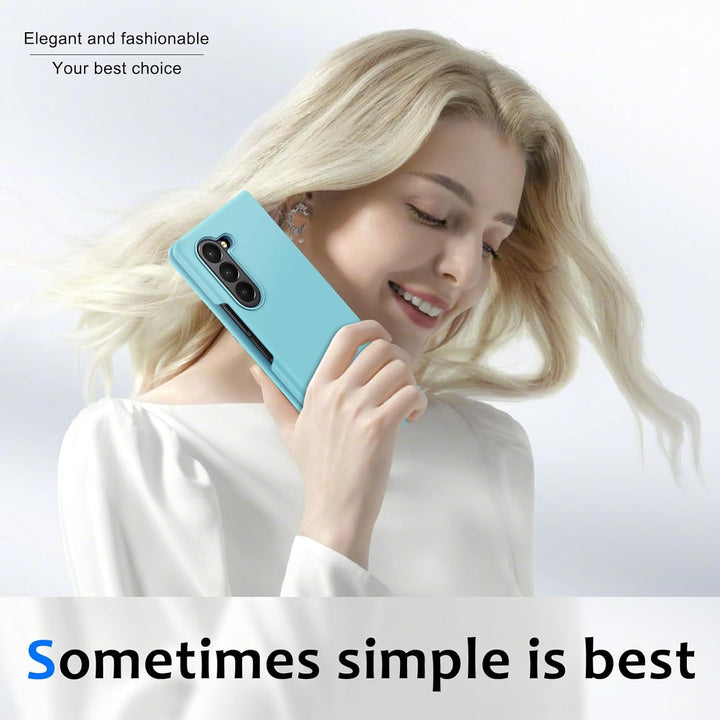 Z Fold 5 Hülle, Handyhülle für Samsung Galaxy Z Fold 5 Hülle (2023 Neu), Flüssiges Silikon Ultra Dün