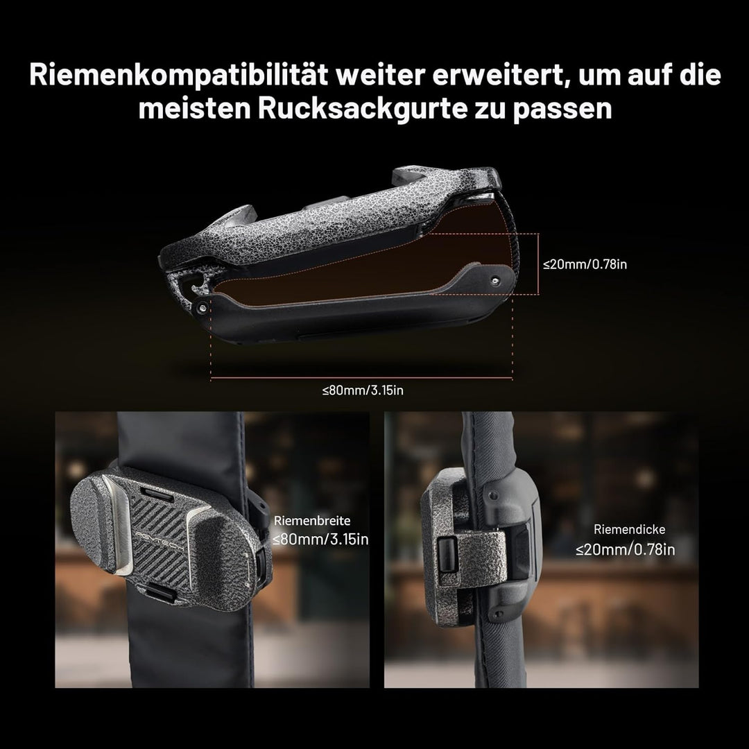PGYTECH Beetle Kamera Clip V2 (Nur Clip) mit Platte Schnellwechselsystem für Sony, Nikon, Fuji, DSLR