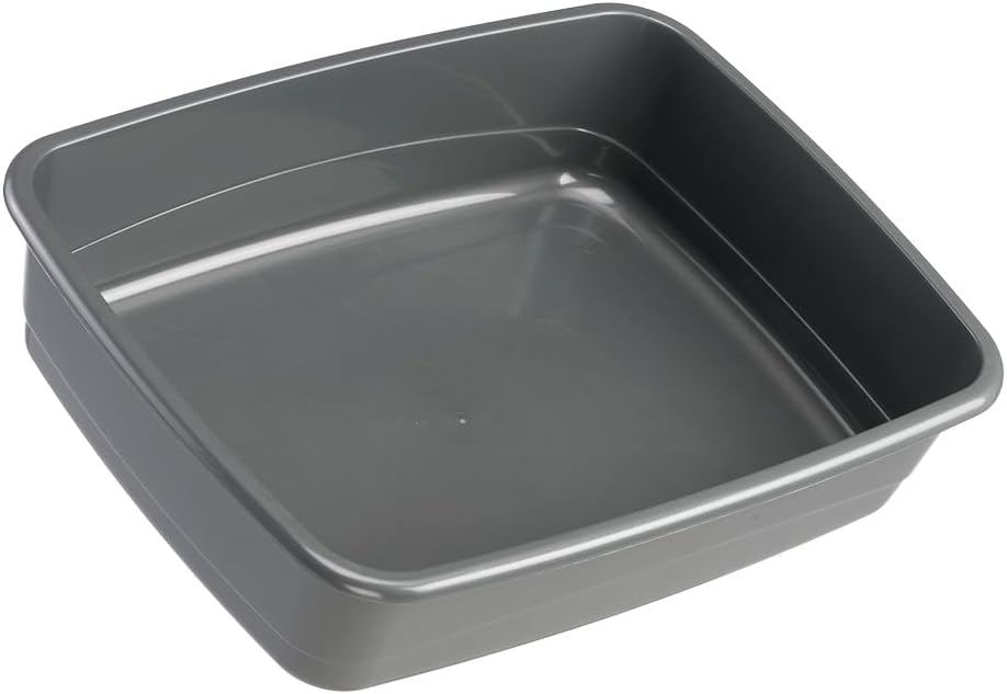 Ferplast Katzenklo, offene Katzentoilette, mit hohen Rändern, 46,5 x 35,5 x H 11,5 cm, NIP 10 Hausti