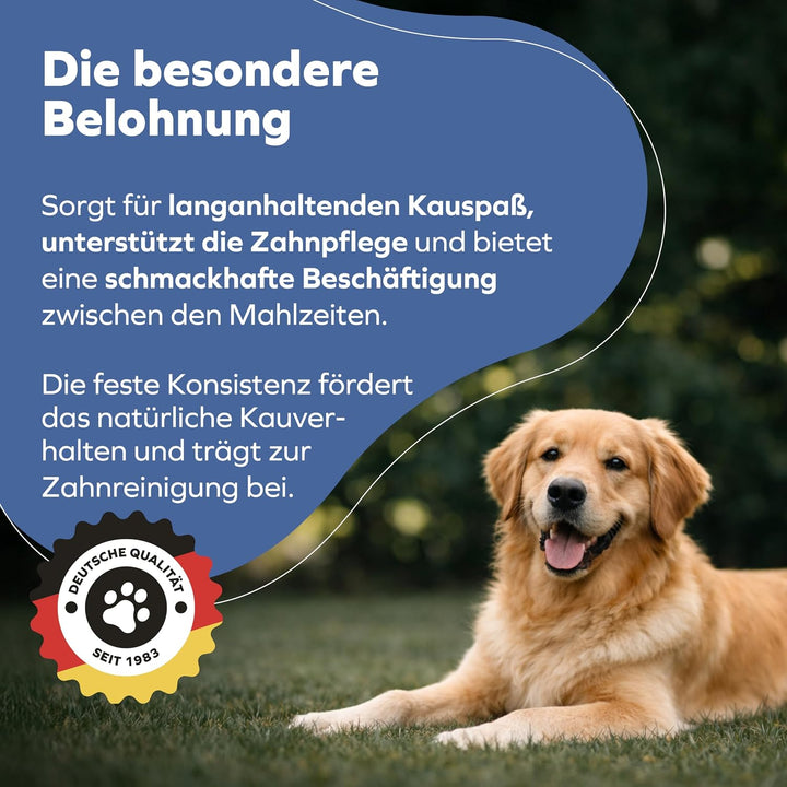Ochsenziemer für Hunde – 12cm grosse Kauartikel - 5 Stck. für langanhaltenden Kauspass 150 g (1er Pa