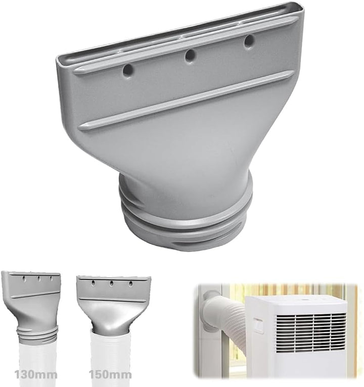 Abluftschlauch Klimagerät 130mm/150mm Adapter, Klimaanlage Abluftschlauch Schlauch Adapter Fenster,