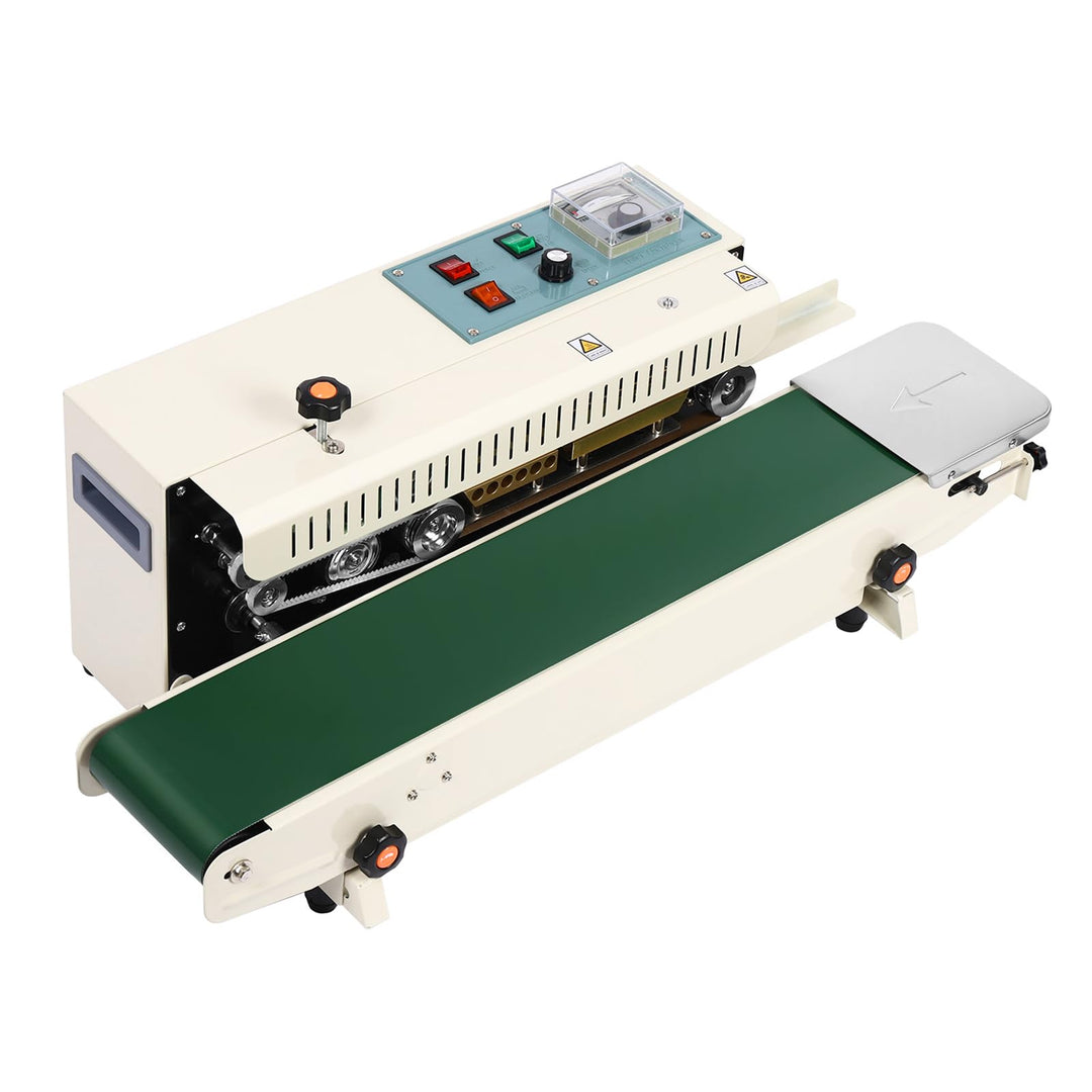 Plastic Bag Band Sealing Machine Sealer, 500W 0-12 m/min FR900 Horizontal Automatic Plastic Bag Seal