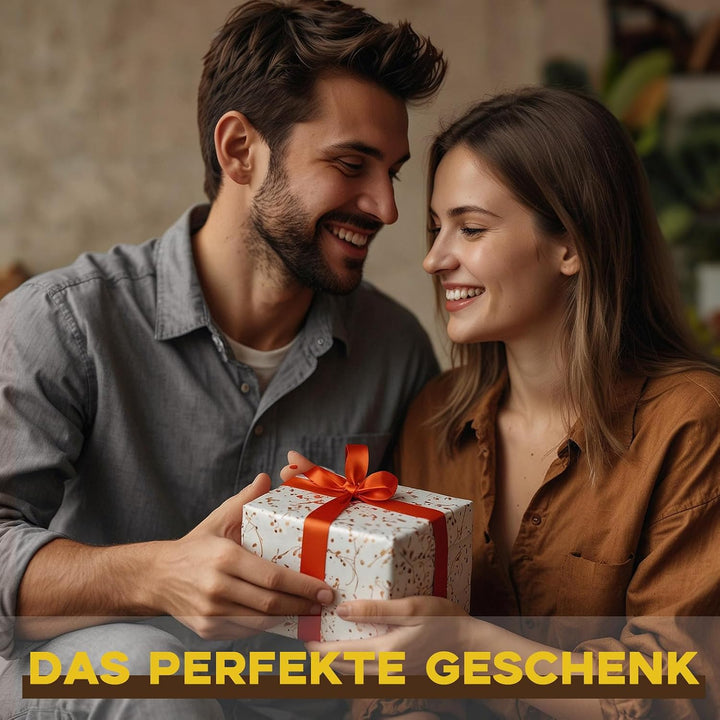 GOH DODD Getränkeuntersetzer aus Holz mit Lederhalter, 10,2 cm, 8 Stück, Holz-Untersetzer, Tassenunt