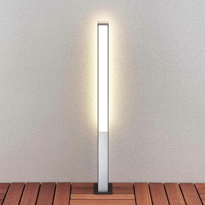 Lucande LED Aussenleuchte 'Aegisa' (spritzwassergeschützt) (Modern) in Schwarz aus Aluminium, Wegele