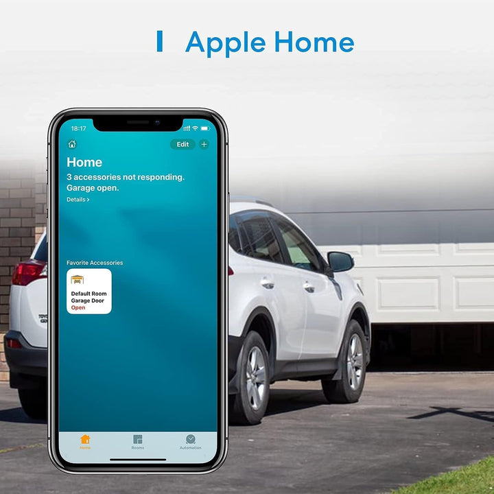 Meross Smart WLAN Garagentoröffner funktioniert mit Apple HomeKit, APP-Steuerung, Kompatibel mit Ale