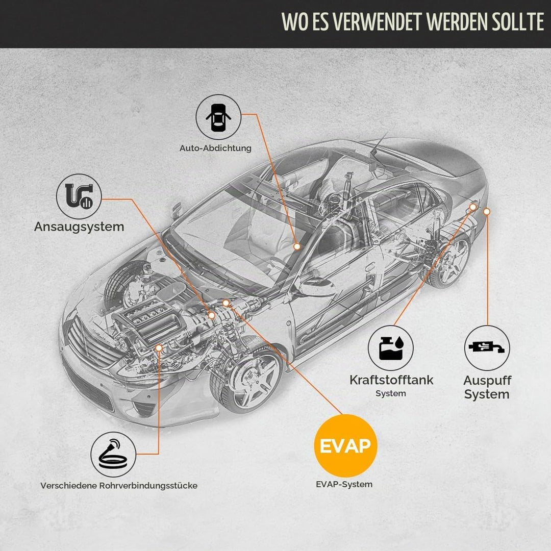 Autool SDT205 Auto-Rauchmaschinen-Lecksucher mit Zwei Modi, EVAP-System Kraftstoffleitungs-Leckagete