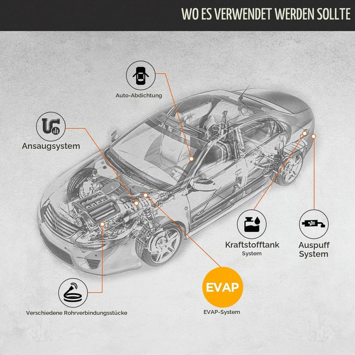 Autool SDT205 Auto-Rauchmaschinen-Lecksucher mit Zwei Modi, EVAP-System Kraftstoffleitungs-Leckagete