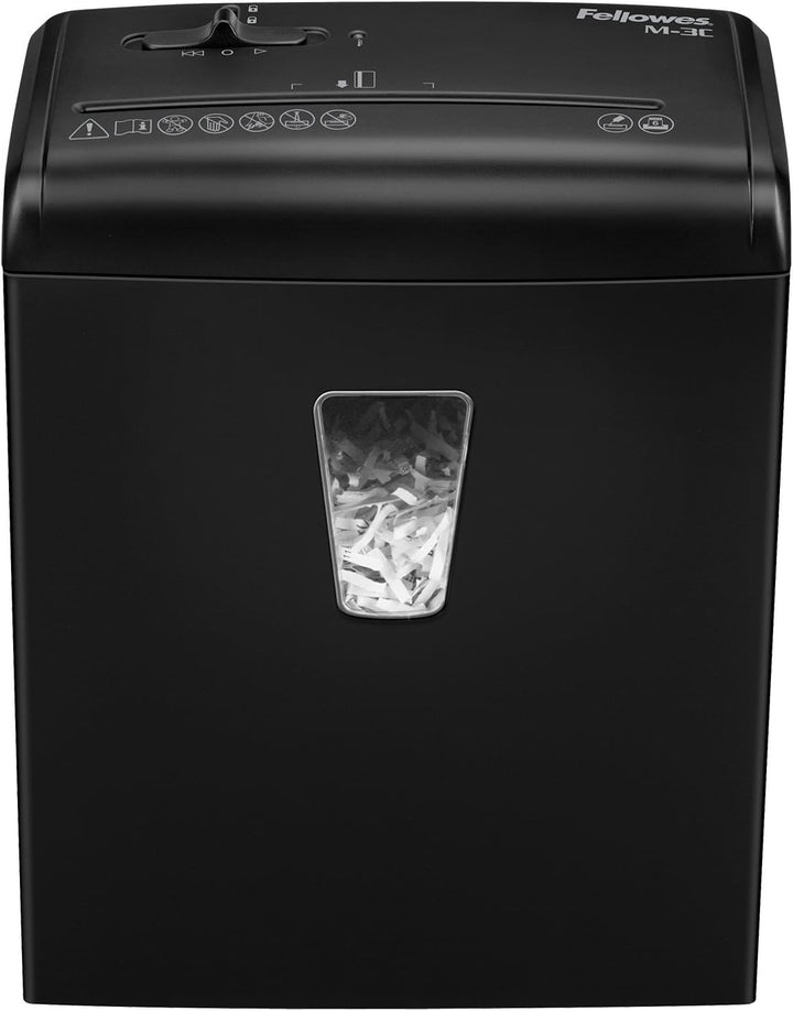 Fellowes Powershred M-3C Aktenvernichter, Schneidleistung: 6 Blatt, Partikelschnitt, Sicherheitsstuf