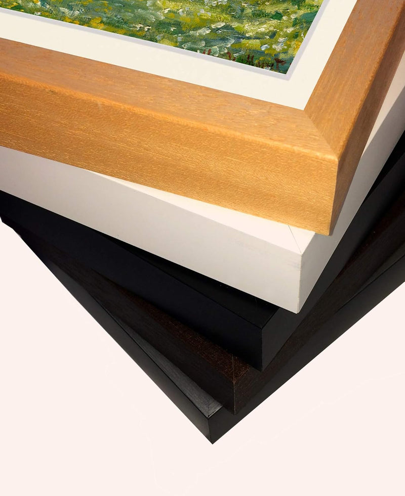 Bild mit Rahmen - Claude Monet Parc Monceau 30x20 cm ca. A4 - Gerahmter Kunstdruck inkl. Galerie Pas