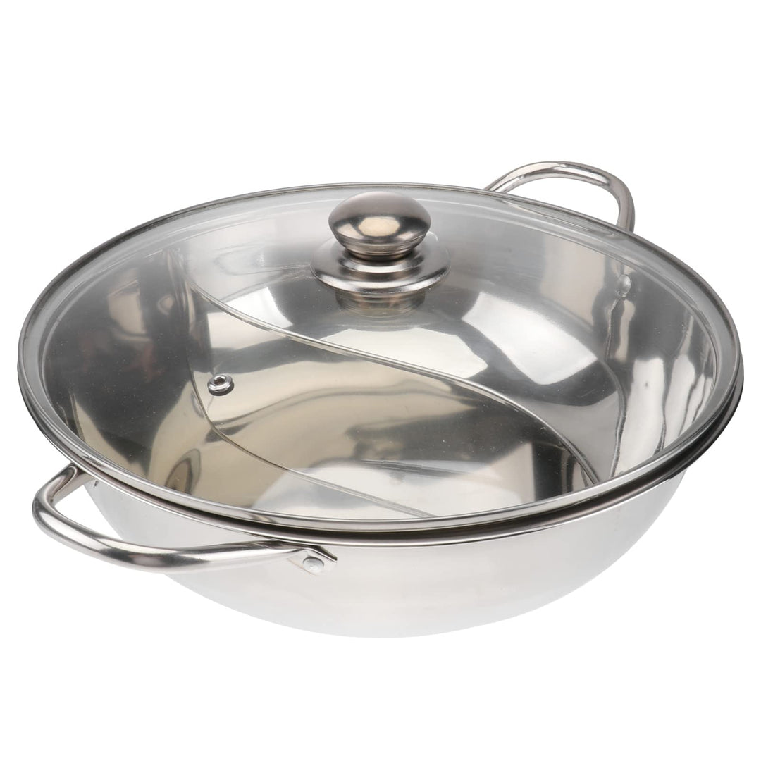 TOPBATHY Induktion Wok Elektrischer Heisser Topf Induktionskochtopf Fonduetopf Shabu Hot Pot Für Zu