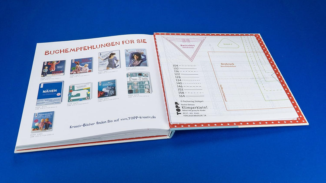 Nähen mit JERSEY - KLIMPERKLEIN: Nähideen für Kinder (Grösse 104-164), Gebundenes Buch