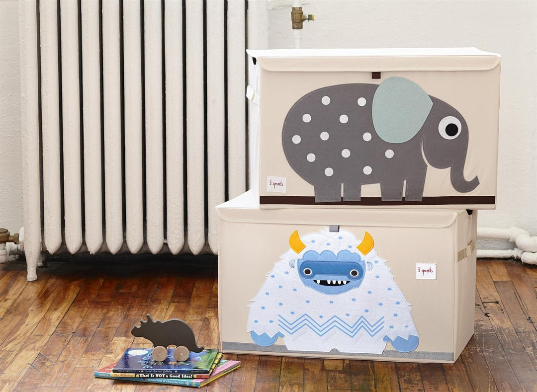 3 Sprouts Spielzeugkiste mit Deckel – Aufbewahrungsbox für Kinderzimmer, Spielzeugbox für Kinder, Sp