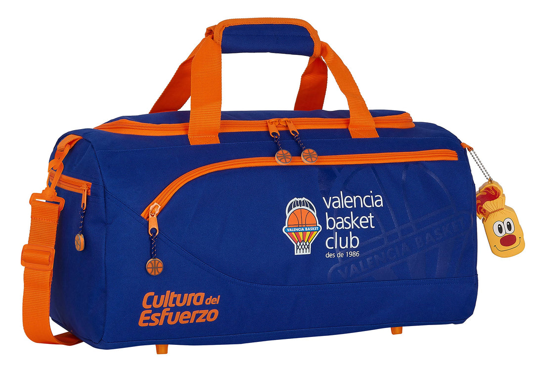Valencia, Blau/orange, 260x120x150 mm, Sporttasche, Sporttasche